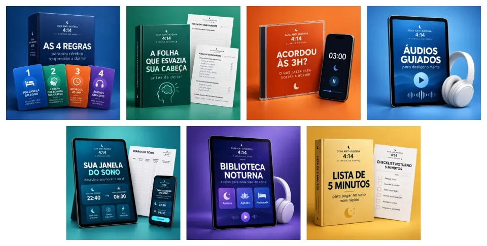 GUIA ANTI-INSÔNIA 4:14: o kit completo